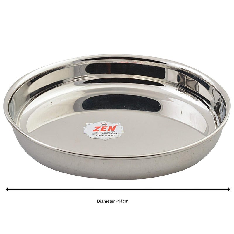 JAIN Stainless Steel 2in1 Thatte Idly Plate | Dhokla Holder & Idiappam Stand - 6 Plates Thatte Idli Plate with Stand & Momos Steamer Stand (3 Thattu Idly Plates, 3 Idiappam Stand, 1 Stand) - Image 3