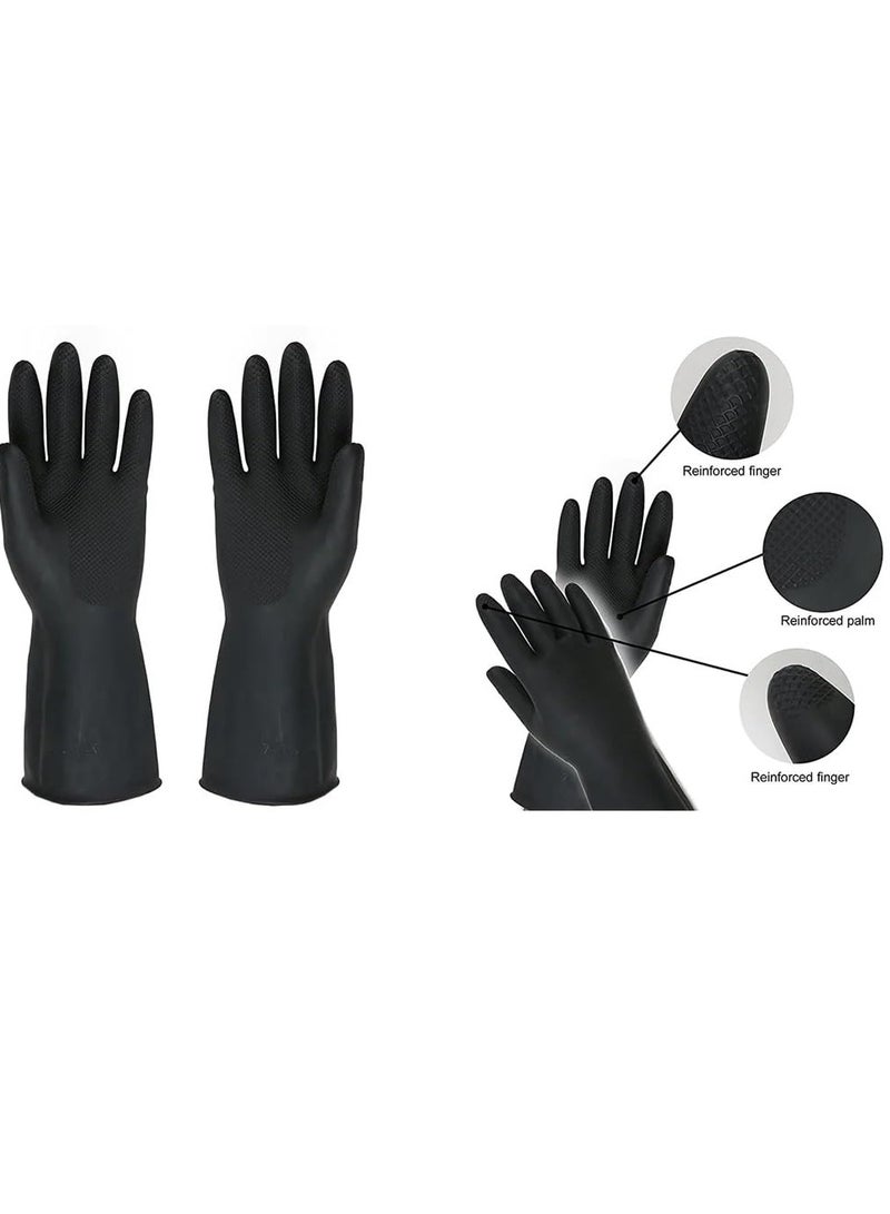 5 Pack Of Chemical Protective Nitrile Rubber Gloves - Diesel Anti-Skid, Kerosene, Industrial Oil-Proof, Anti-Corrosion, Acid Resistance Latex Gloves - Image 4