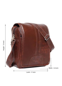Bagneeds Men's Sling Bag Synthetic Leather | Brown |  - Image 3