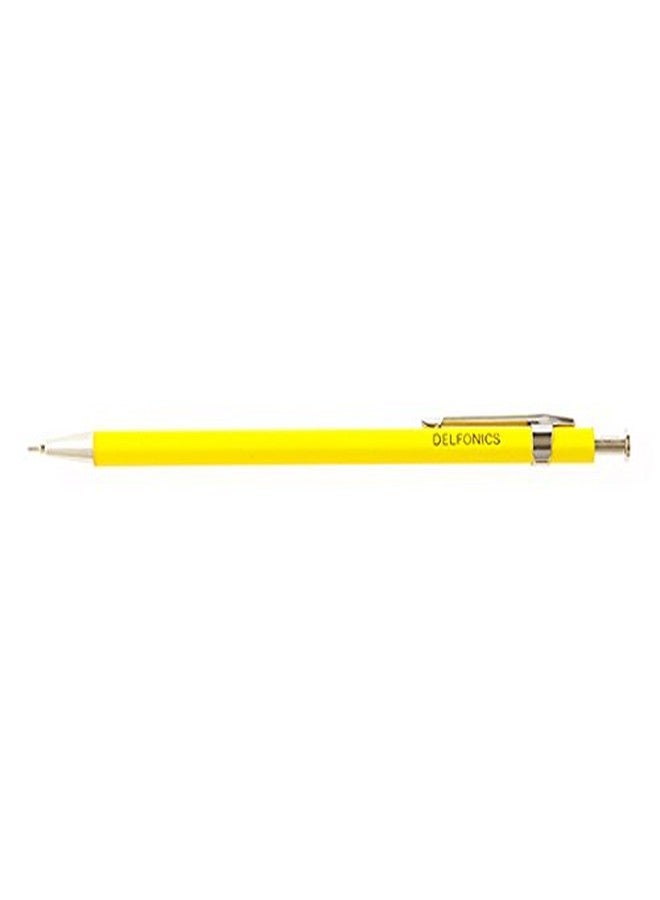 Delfonics Wood Ball Pen Black Ink - Yellow - Image 1