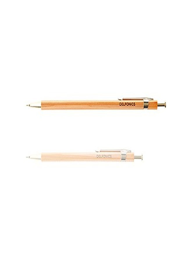 Delfonics Wood Ball Pen Black Ink - Yellow - Image 3