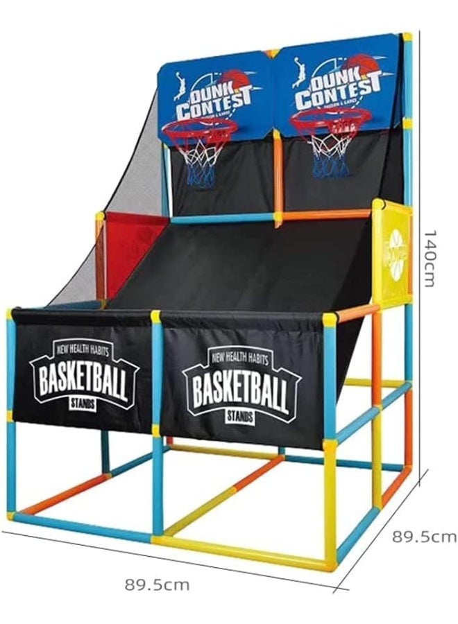 Max Strength Basketball arcade game Indoor Basketball Hoop Shooting Training System with Basketball - Image 4