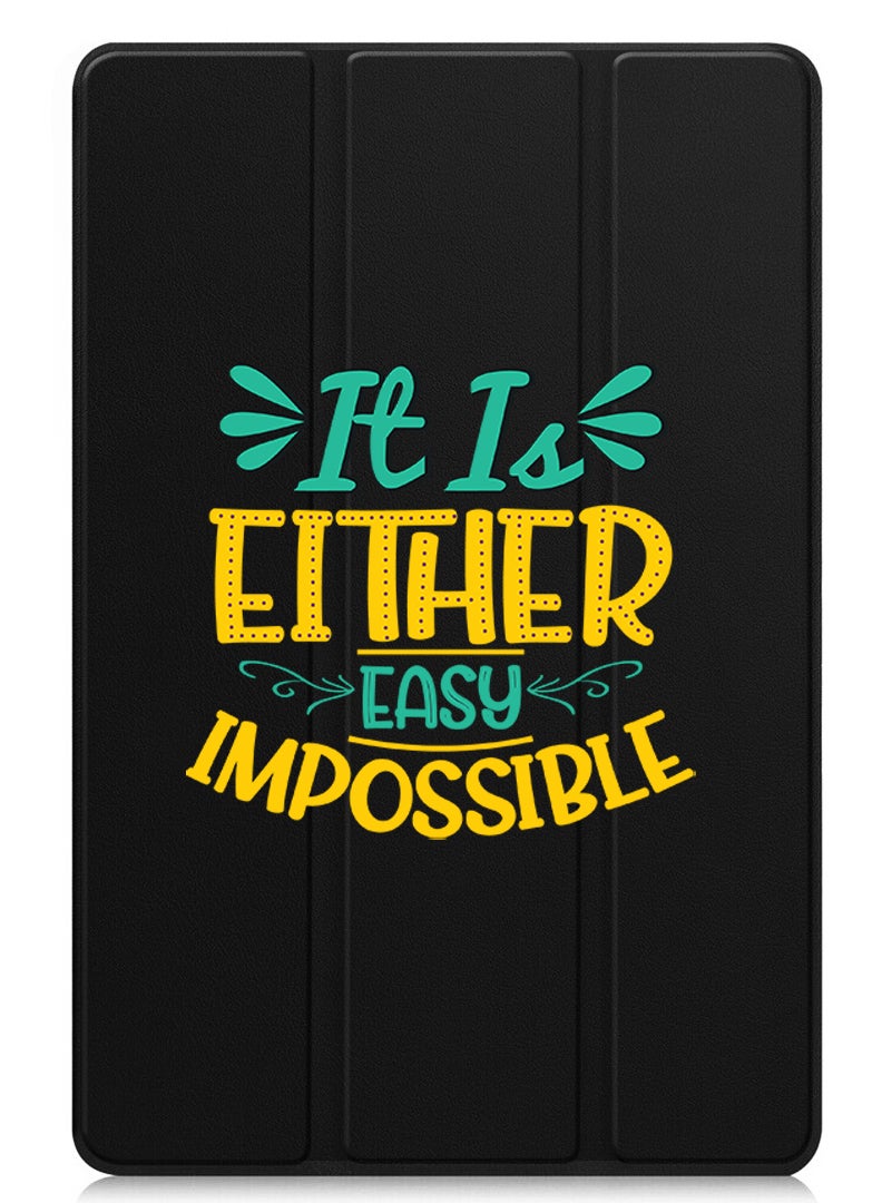 Theodor Protective Flip Case For Lenovo Xiaoxin Pad (2024) With Trifold Stand Auto Wake Sleep Shockproof Cover It is either easy impossible - Image 1