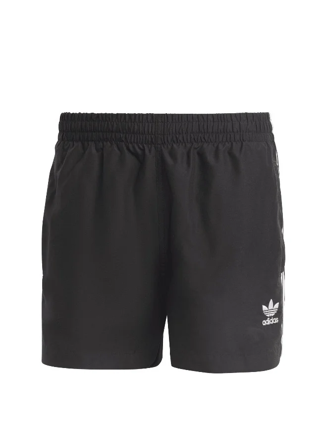 اديداس اوريجينالز Adidas Ori 3S Vsl Sh Black Swimming Swim Shorts For Men Xs