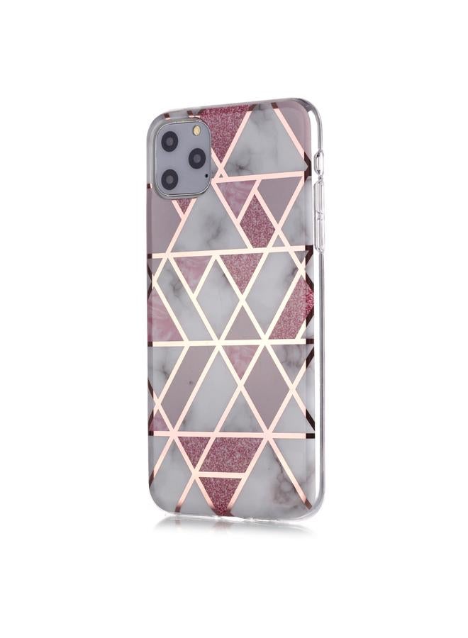 S-TOP Case For iPhone 11 Pro Max Plating Marble Pattern Soft TPU Protective Case - Image 2