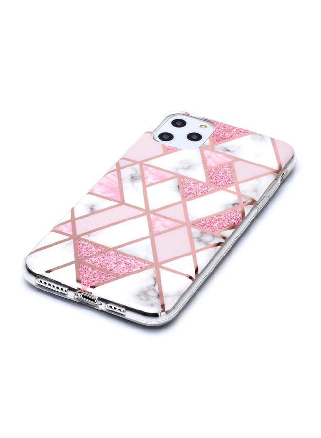 S-TOP Case For iPhone 11 Pro Max Plating Marble Pattern Soft TPU Protective Case - Image 3