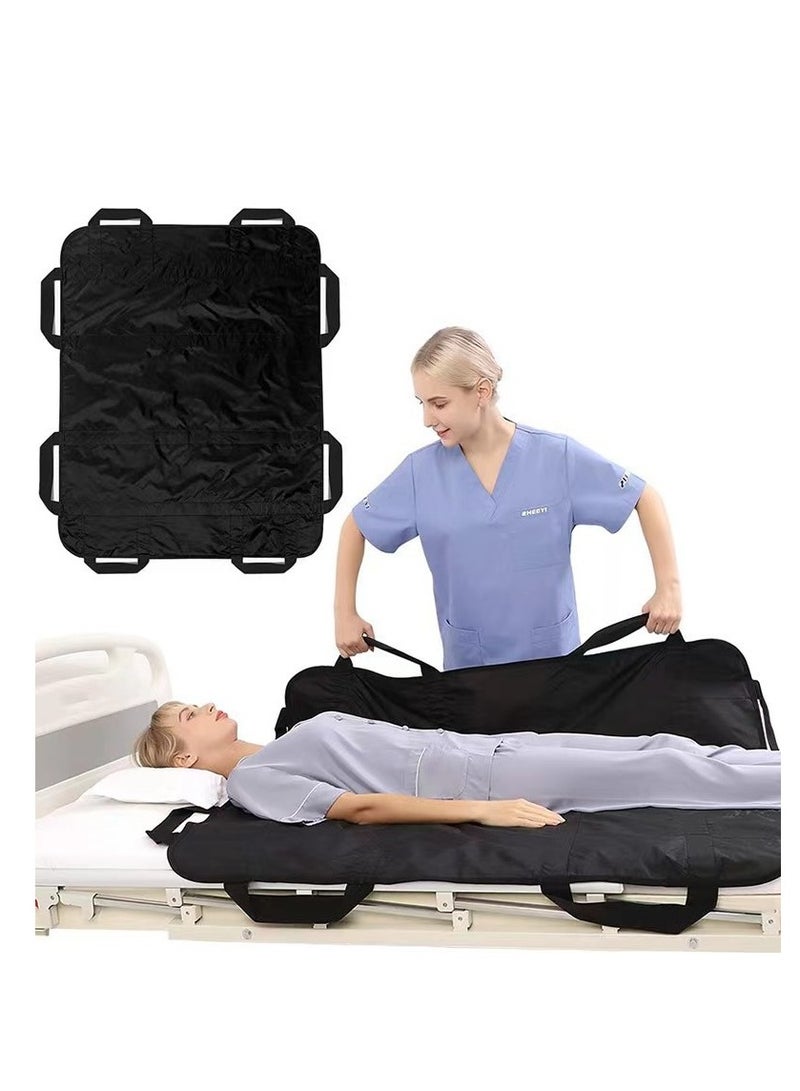 Reusable  Multipurpose Transfer Sheet with Reinforced Handles Soft  Washable  Positioning Bed Pad for Turning Lifting  Moving and Repositioning for Disable - Image 1