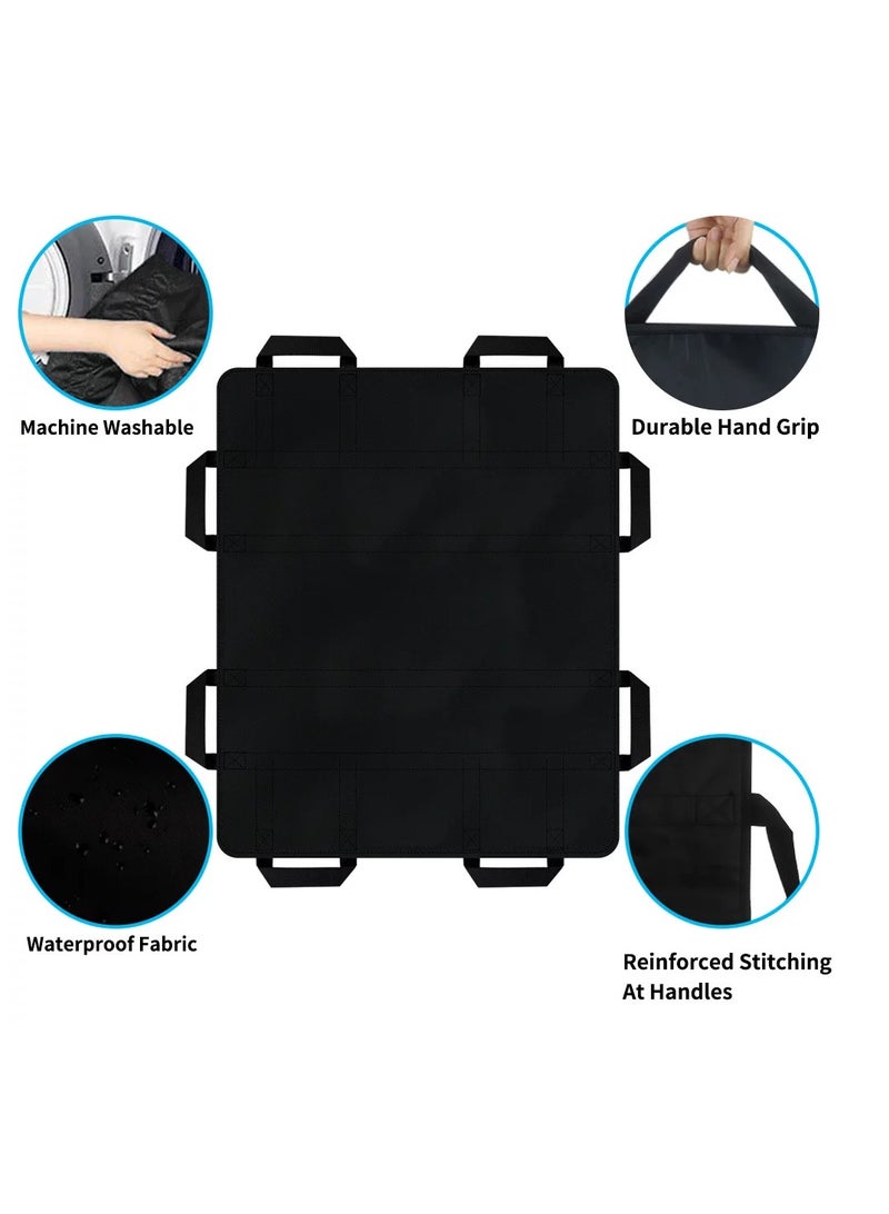 Reusable  Multipurpose Transfer Sheet with Reinforced Handles Soft  Washable  Positioning Bed Pad for Turning Lifting  Moving and Repositioning for Disable - Image 2