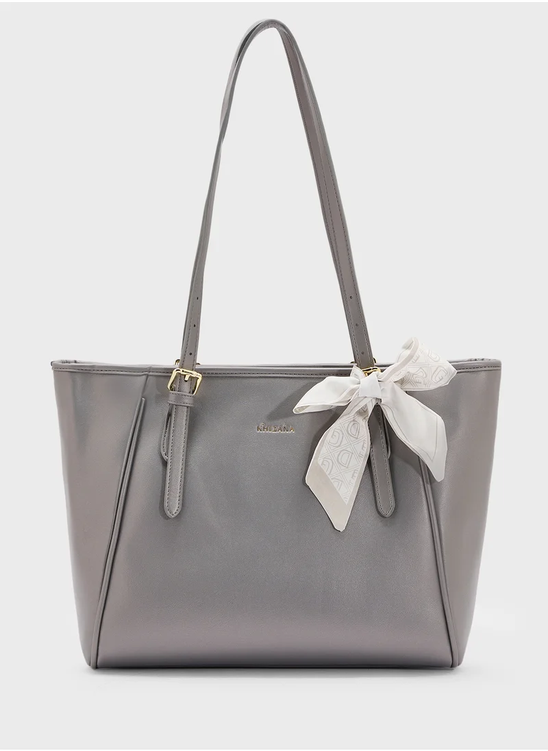 Khizana Metal Trim Detail Everyday Tote Bag