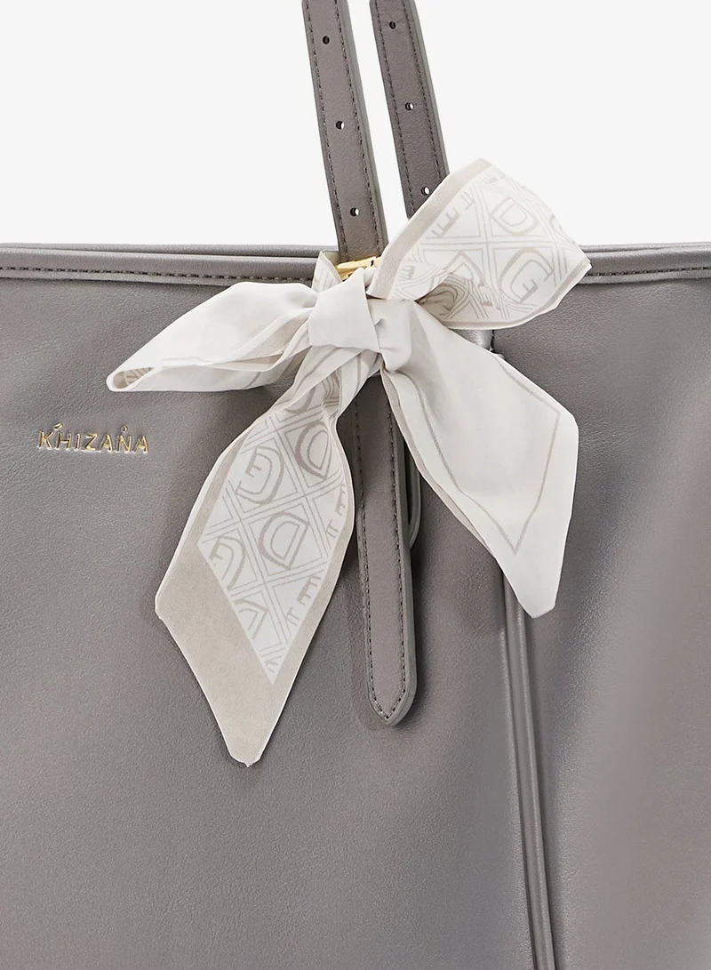 Khizana  Metal Trim Detail Everyday Tote Bag for Women | Best Price UAE