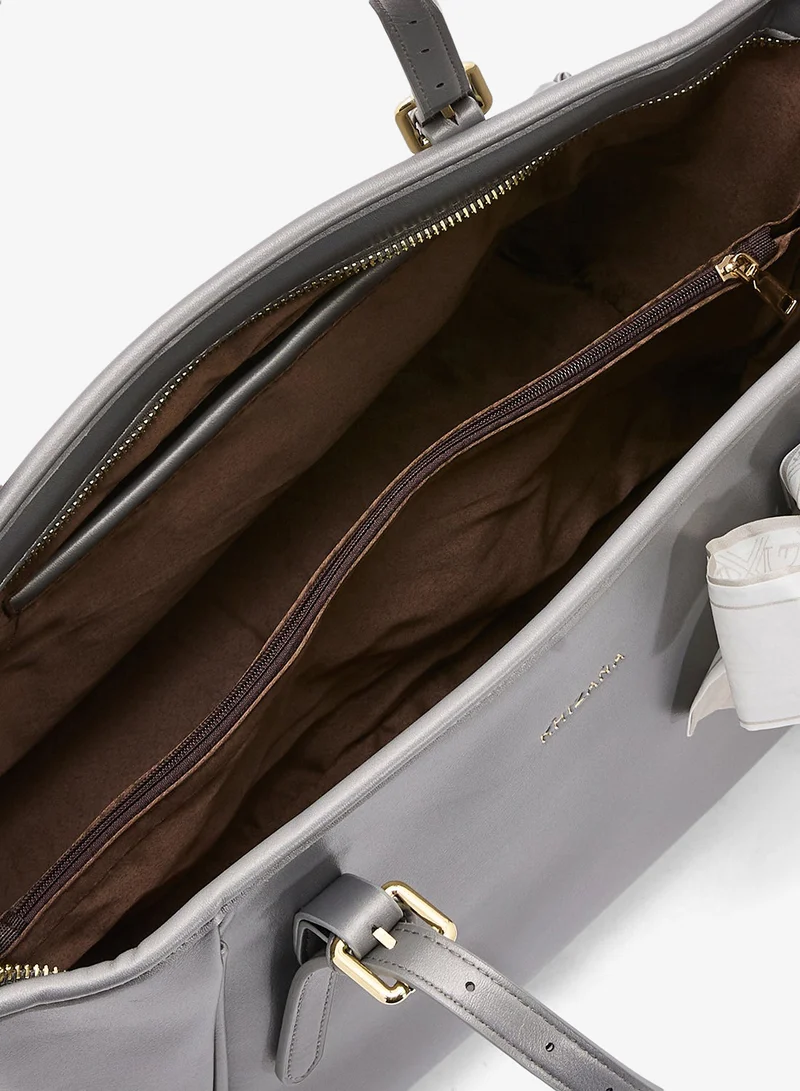 Khizana  Metal Trim Detail Everyday Tote Bag for Women | Best Price UAE