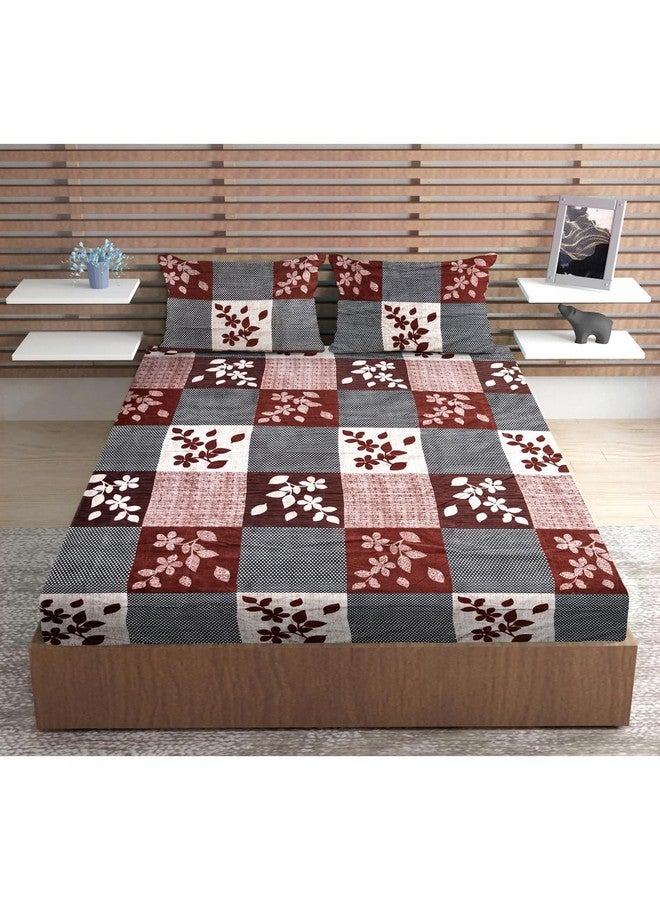 Urban Magic 100% Microfiber Printed Mulitcolor Double Bedsheet with 2 Pillow Covers, Size - 215 x 210 cm, Pack of 1 - Image 1