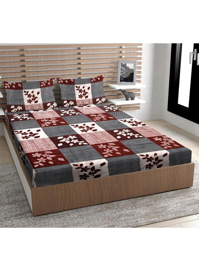 Urban Magic 100% Microfiber Printed Mulitcolor Double Bedsheet with 2 Pillow Covers, Size - 215 x 210 cm, Pack of 1 - Image 2