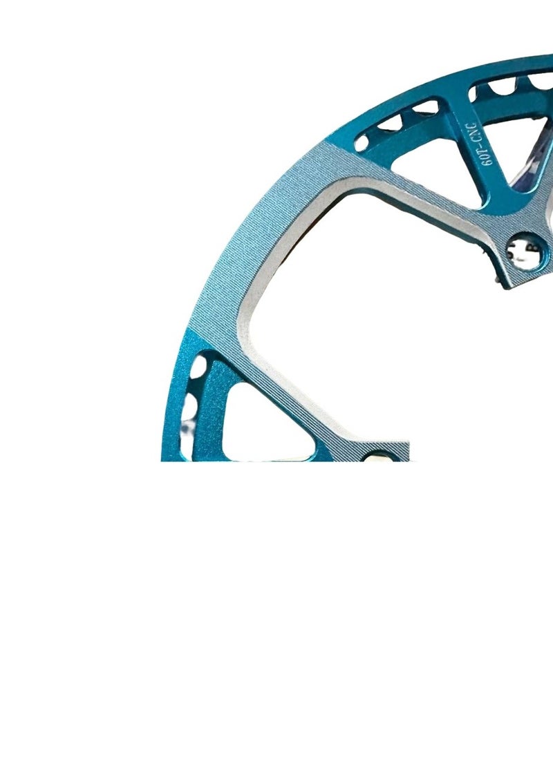 Litepro Chainring 60T Blue 130Bcd Folding Bike  - Image 2