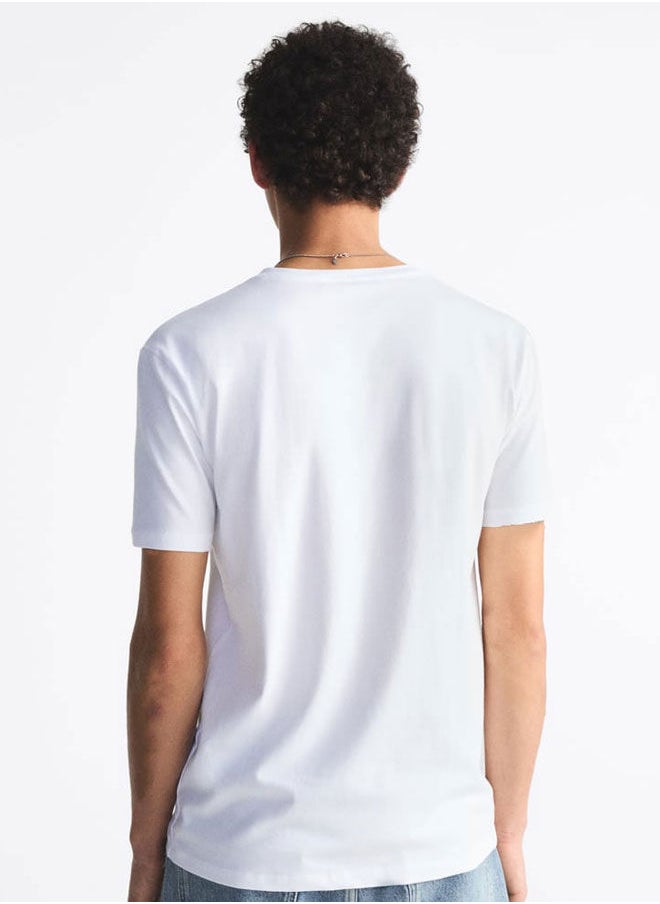 LOUD UNIVERSE - JoJo's Bizarre Adventure White Tshirt JoJo's Bizarre Adventure White Tee Tusk Tee Johnny Joestar Jonathan Joestar-Anime - Image 1