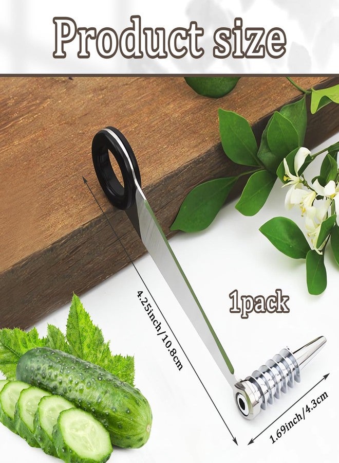Xanadued Piranha Spiral Cutter for Potatoes, Stainless Steel Spiral Cutter for Veggies Cucumber and Carrot - Image 2