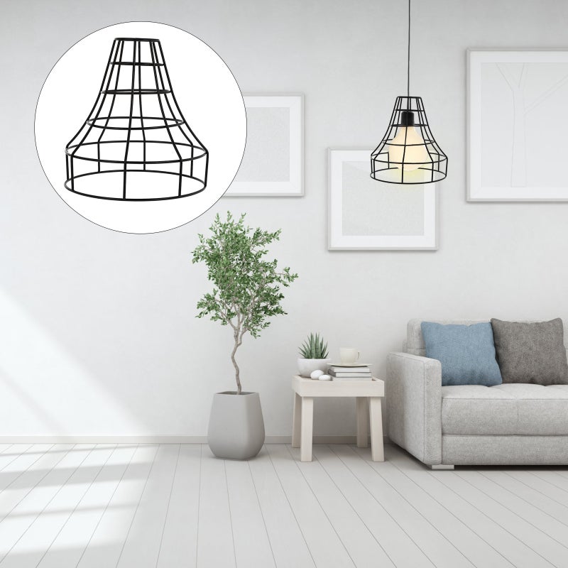 غطاء مصباح طاولة، تصميم حديدي متين، ديكور منزلي مثالي - Image 4