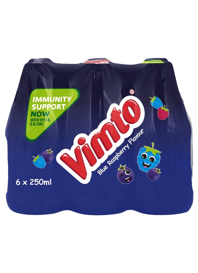 Vimto Blue Raspberry Flavoured Drink Pet Bottle 6 x 250ml - Image 2