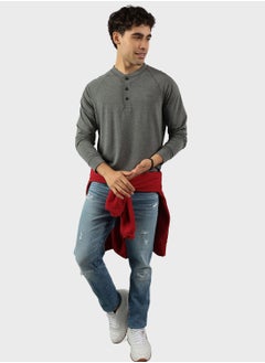Logo Henley Sweatshirts
