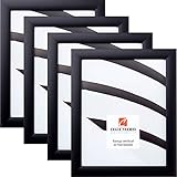 Craig Frames 1WB3BK 8 x 12 Inch Picture Frame, Black, Set of 4 - Image 1