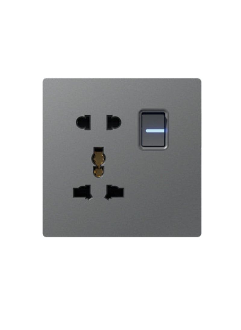 Foreign trade rocker switch socket (one switch with multifunctional five-hole socket) 