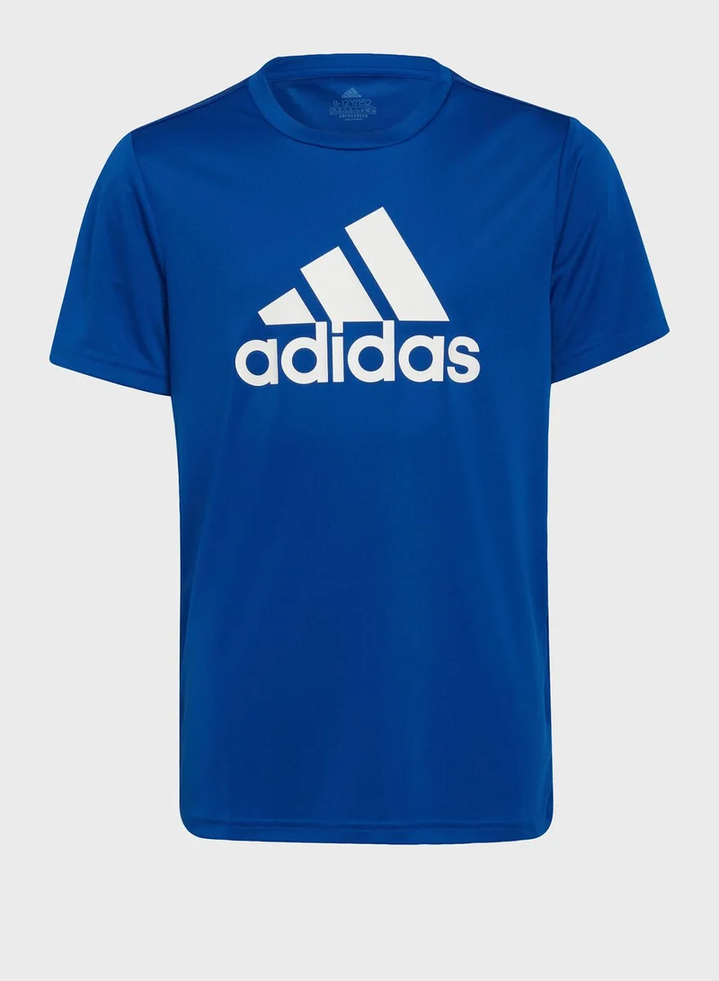 Adidas Youth Designed To Move Big Logo T-Shirt