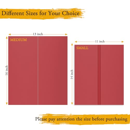 AKONEGE 3PCS Small Trifold Poster Board 21 x 14 Inches Red Corrugated Cardboards Tri Fold Poster Boards for School Projects Science Fair Business Presentations Exhibitions Event Display - Image 3