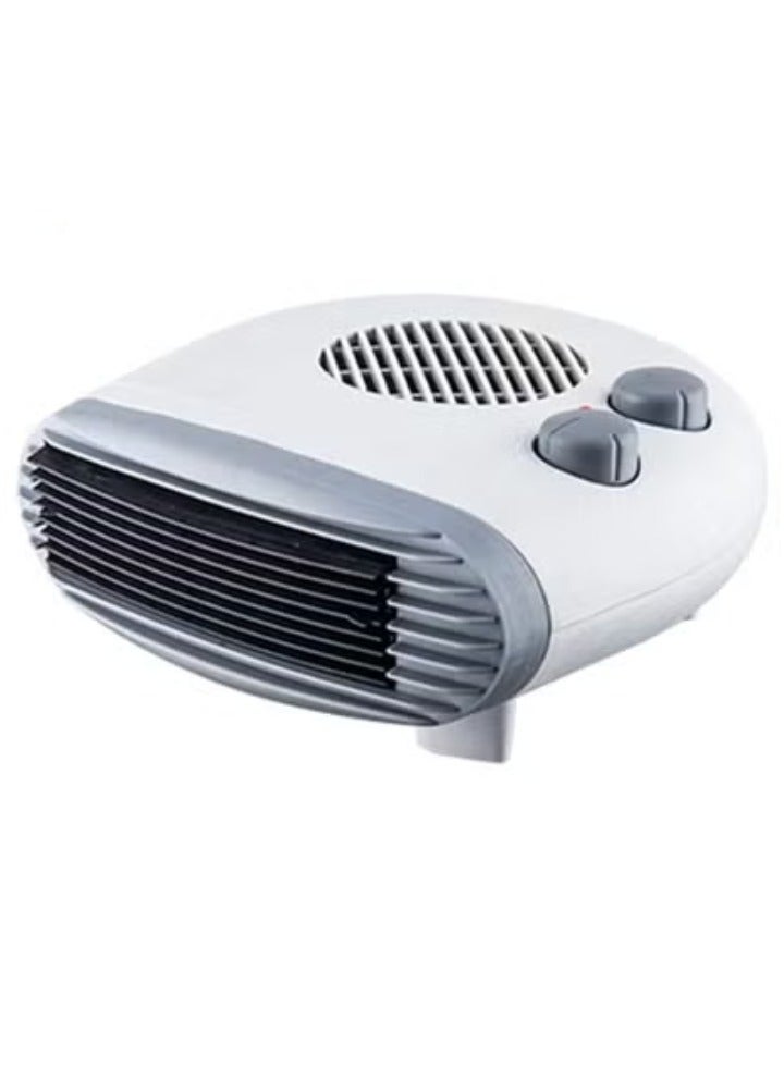 Nova NH1228 Portable Electric Fan Heater 1000W/2000W with Adjustable Thermostat, Low Profile Compact Room Heater for Bedroom, Office, Study Area & Small Spaces - Image 1