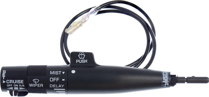 APDTY 50397 MultiFunction Turn Signal Lever Switch with Cruise Control Washer Control and Windshield Wiper Control Black Stalk Replaces 1997988 25111262 25111290 25111260 25111270
