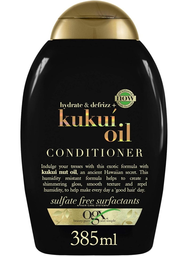 OGX Hydrate & Defrizz Kukui Oil Conditioner, 385ml