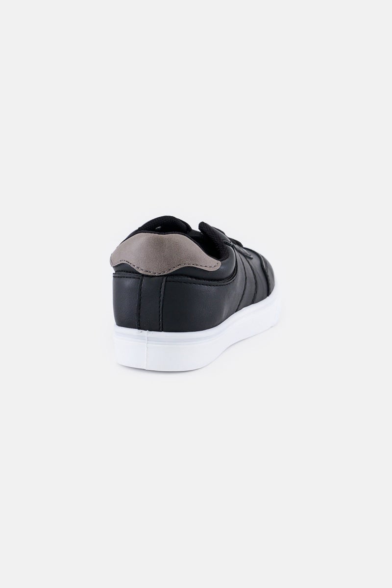 Josmo Kids Boy Lace Up Casual Shoes, Black - Image 2