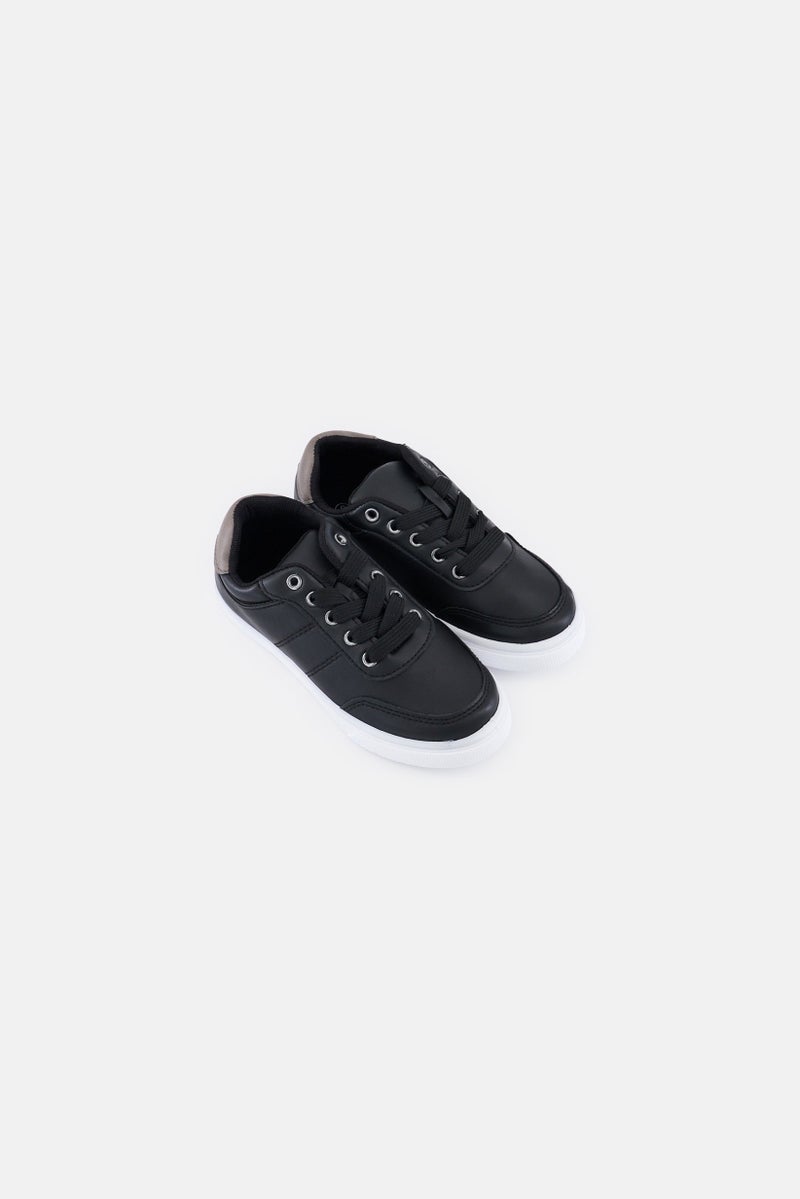 Josmo Kids Boy Lace Up Casual Shoes, Black - Image 4
