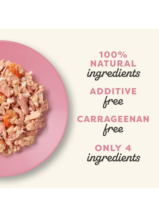 آبلاوس طعام القطط الرطب الطبيعي من أبلاوز في مرق، طعام قطط رطب معلب بكمية محدودة، بدون إضافات، مصنوع من مكونات طبيعية، فيليه تونة وروبيان في مرق (24 علبة × 2.47 أونصة) - Image 4