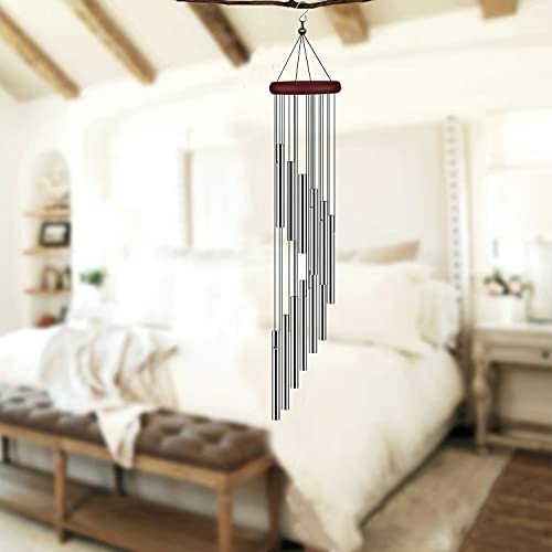 tujol 2 Pack Wind Chimes for Outside, Sympathy Wind Chimes Outdoor Clearance with 12 Aluminum Alloy Tubes and Hook, Memorial Wind Chime Gift Decoration for Home, Patio, Garden, Outdoor - Image 4