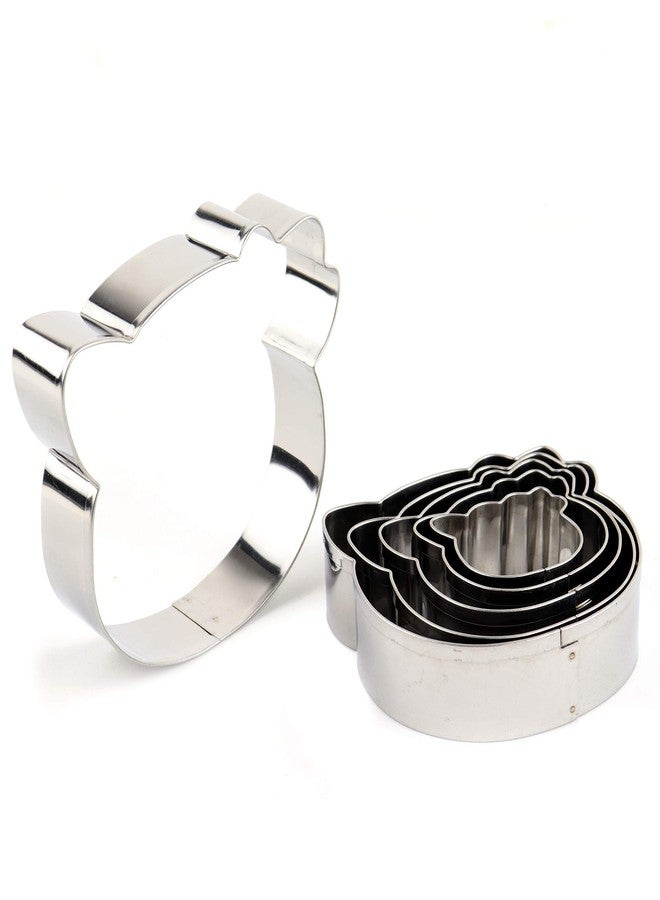O'Creme Stainless Steel Hello Kitty Cookie Cutters 1-3/8, 1-3/4, 2-1/8, 2-5/8, 2-7/8 and 3-3/8 Inch - Image 5