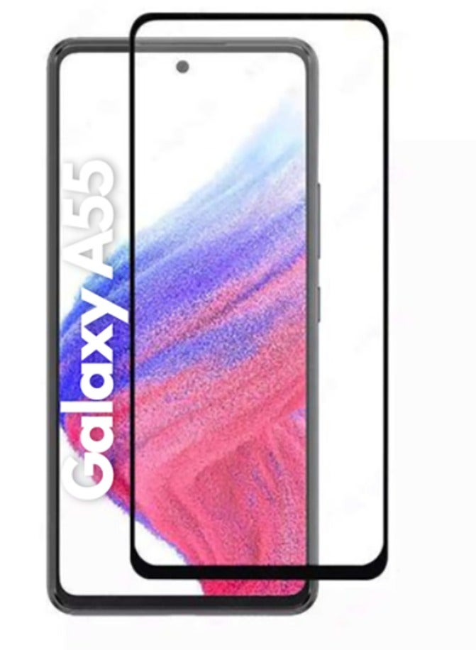 Samsung Galaxy A55 Premium Tempered Glass Screen Protector - Black