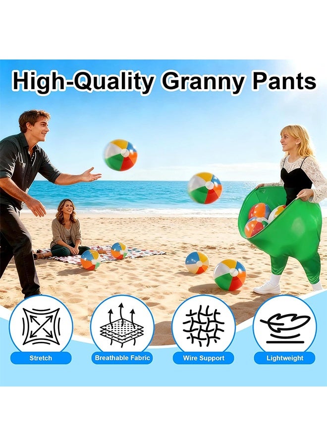 Granny Pants Yard Game Set with Bouncy Balls, Oversized Granny Pants Outdoor Game for Adults and Kids, Family Birthday Christmas Backyard Parties and Field Day & Team Games - Image 5