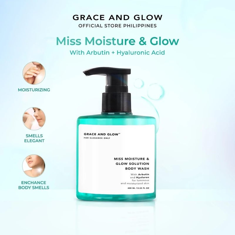 Grace and Glow Miss Moisture Glow Solution Body Wash 400ml - Image 3