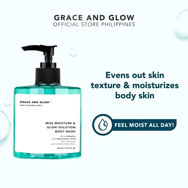 Grace and Glow Miss Moisture Glow Solution Body Wash 400ml - Image 4