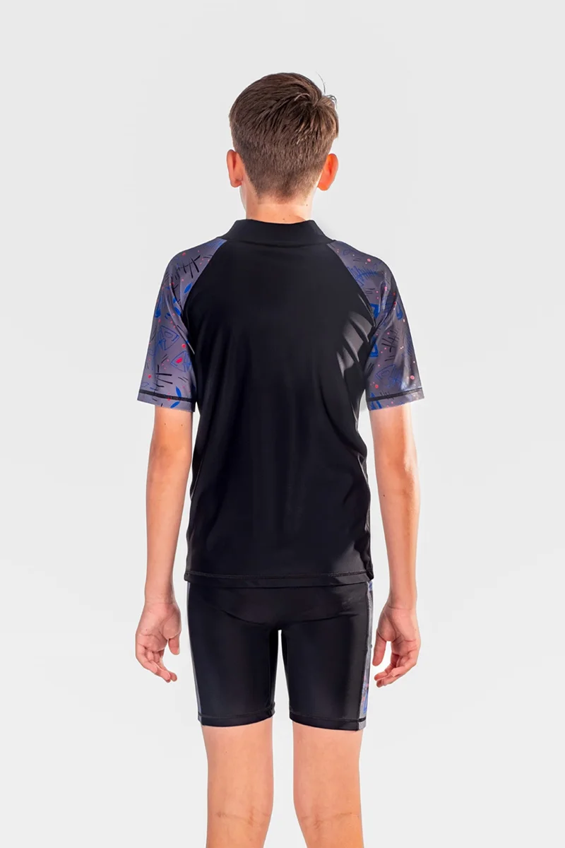 COEGA SUNWEAR  COEGA Two piece Suit Suit Boys Sz10 - Blue Black Fish for Kids | Best Price UAE