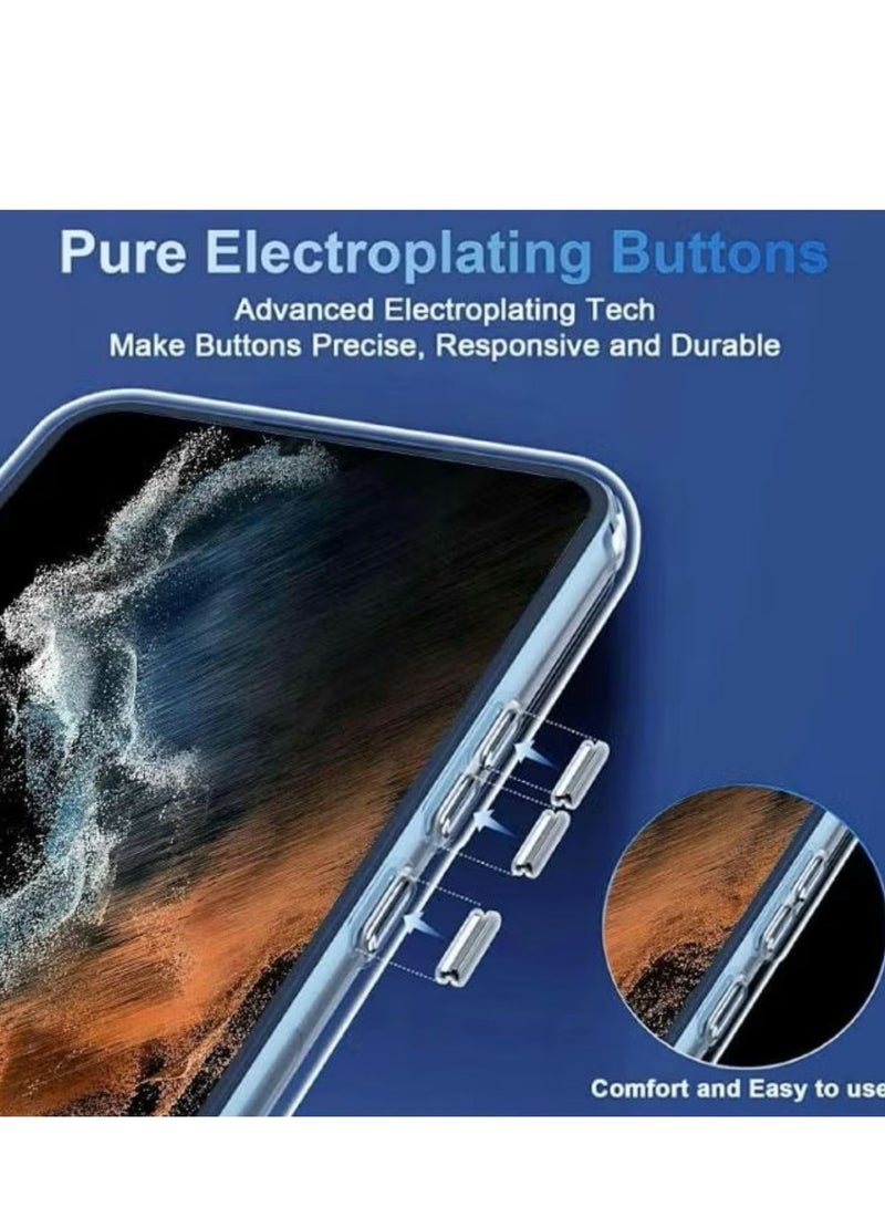 Magnetic Samsung Galaxy S22 Plus, Magnetic Case, Compatible with MagSafe Wireless Charging, Anti-Scratch Bumper Cover (Clear), TPU - PC - Image 5