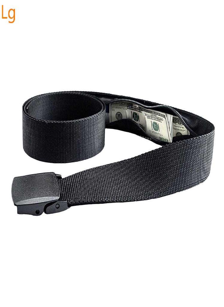 Eckek - Unisex Travel Security Money Belt Hidden Money Pocket Anti-Theft Wallet Belt - Image 1