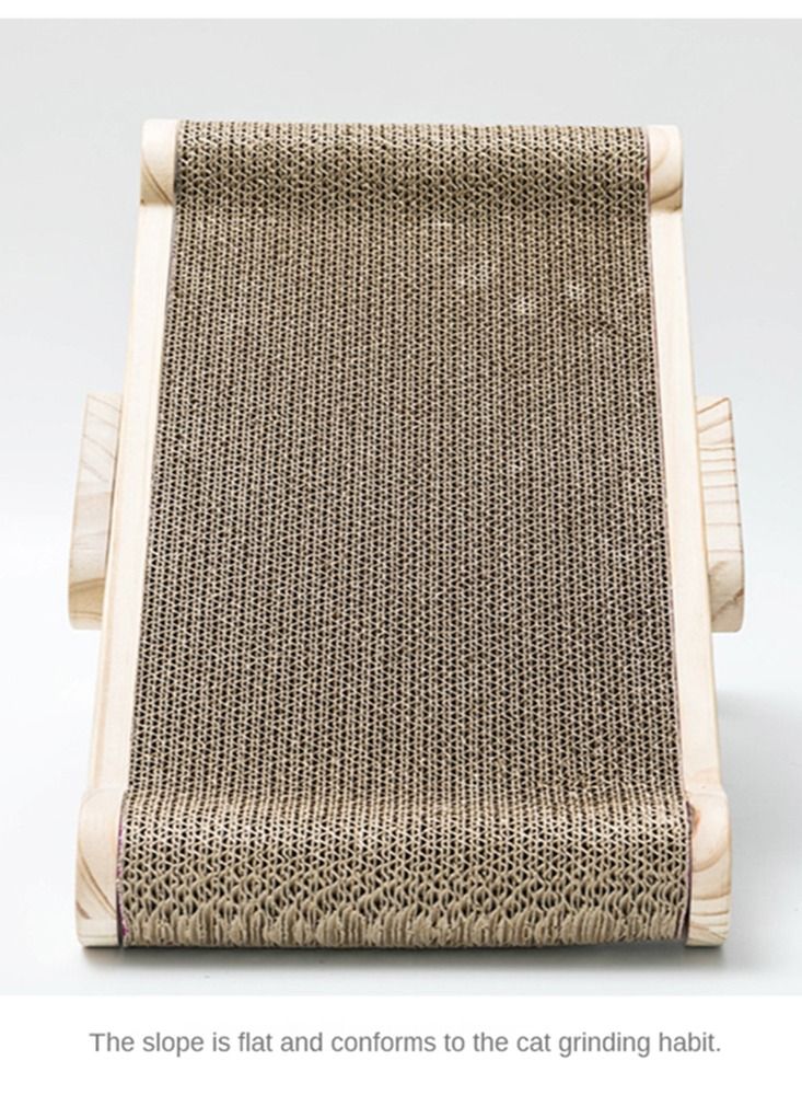 Kidle Cat Scratching Board Solid Wood Deformable Cat Scraper With Replacement Scratcher - Image 3