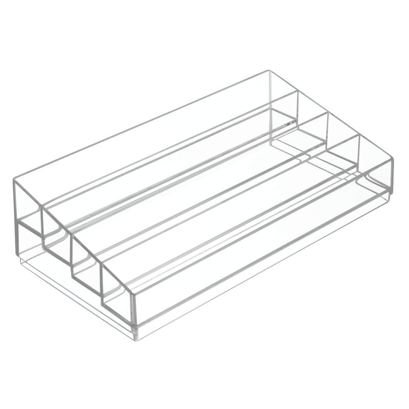 InterDesign Idesign Tiered Cosmetics & Nail Polish Organizer  The Clarity Collection - 12.75 In X 6.5In X 3.75 In  Clear - Image 1