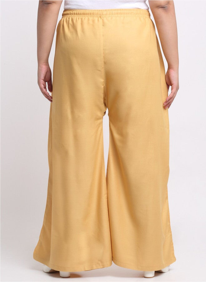 Trend Level Women Mid Rise Flared Palazzos - Image 3