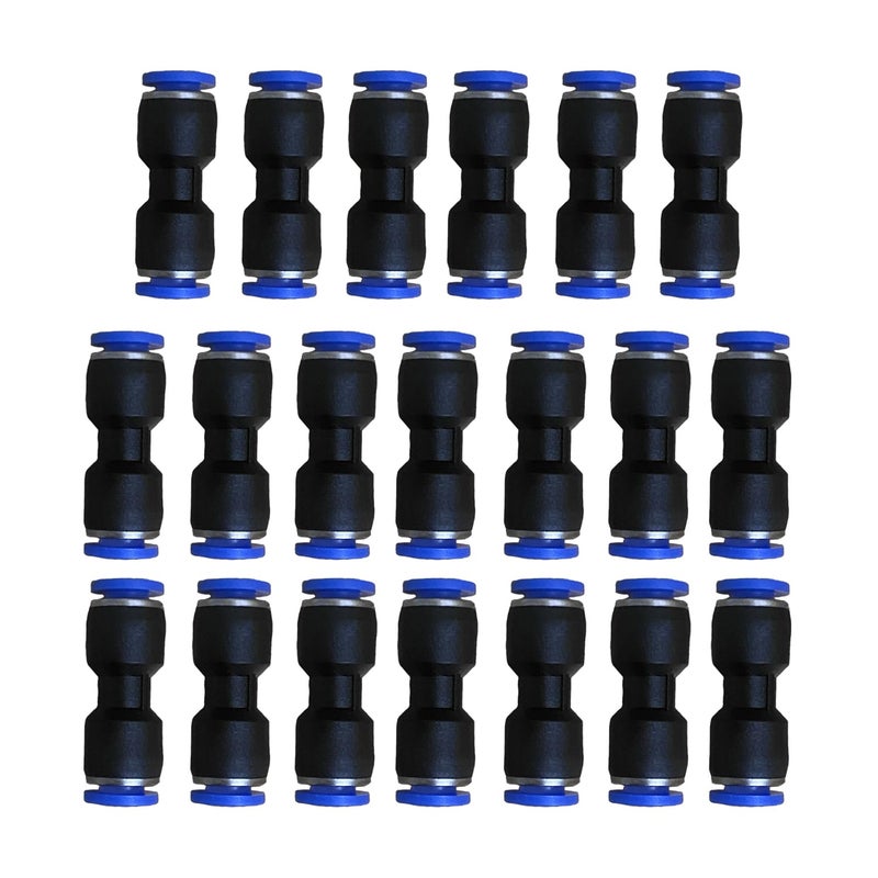 ROZESAZZ 14 OD Pneumatic quick Connector Push to Connect fittings Straight UnionCoupler Pack of 20 - Image 2