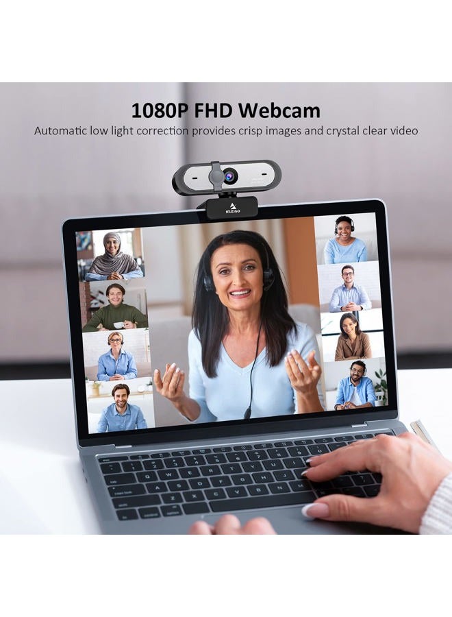 NEXIGO AutoFocus 1080P 60FPS Webcam with Dual Microphone & Privacy Cover, 2021 N660P Pro HD USB Computer Web Camera, for OBS Gaming Zoom Meeting Skype FaceTime Teams - Image 2