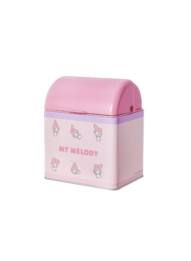 Miniso - Store your essentials in this cute and compact My Melody tinplate storage box. - Image 1