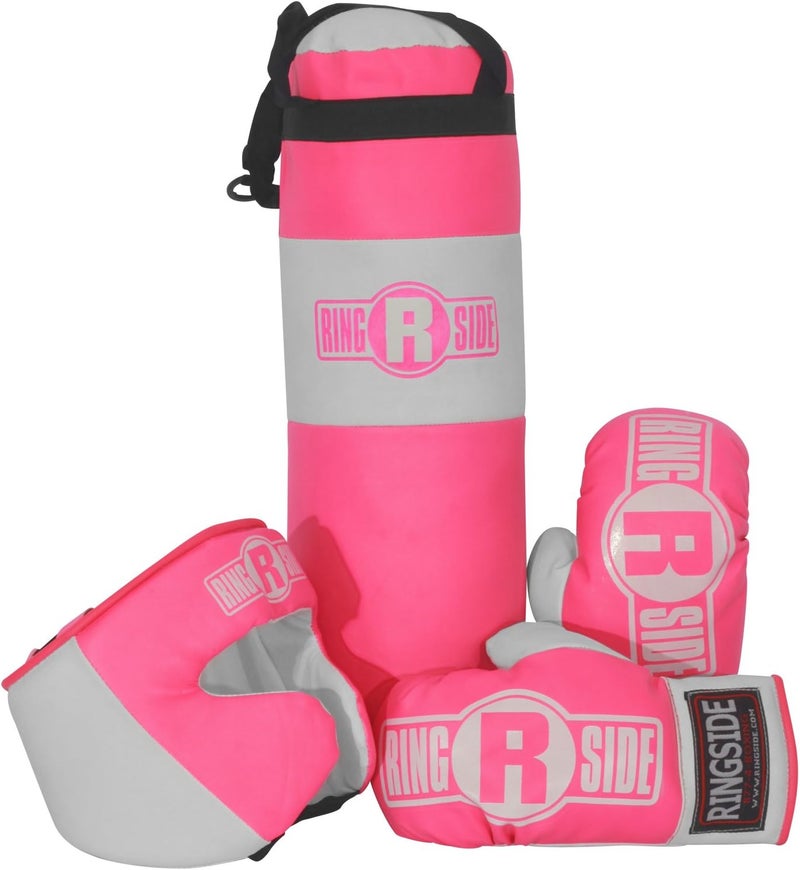 Ringside طقم ملاكمة للأطفال (من 2 إلى 5 سنوات)، مجموعة متنوعة مع حقيبة ملاكمة، قفازات ملاكمة، وواقٍ للرأس للملاكمة، MMA، موياي تاي، وكيك بوكسينغ، مجموعة ألعاب رياضية للشباب للأولاد والبنات، زرقاء - Image 5