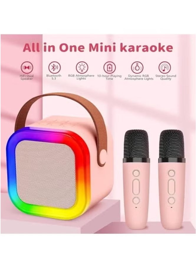 TIGER Mini Portable Bluetooth Karaoke Machine with 2 Wireless Microphones, Dynamic RGB Lights, and Rechargeable Speaker – Fun & Easy-to-Use Karaoke Set for Kids and Adults – Ideal for Parties, Birthdays, Home KTV, Outdoor Events & Travel Entertainment  - Image 5